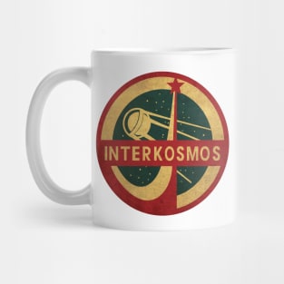 Vintage Interkosmos Sputnik Satellite Mug